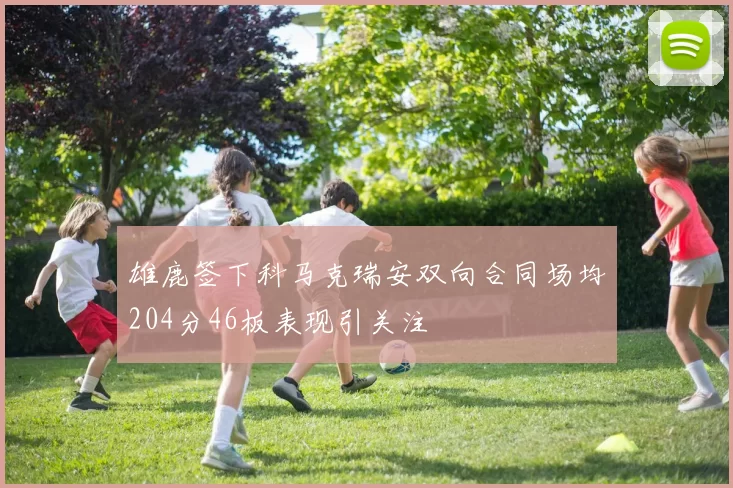 雄鹿签下科马克瑞安双向合同场均204分46板表现引关注